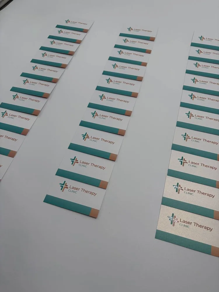 Laser Therapy Clinic — Κάρτες με ανάγλυφο & χρώμα