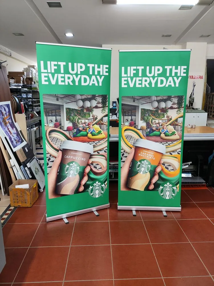 Starbucks — Roll-up banners